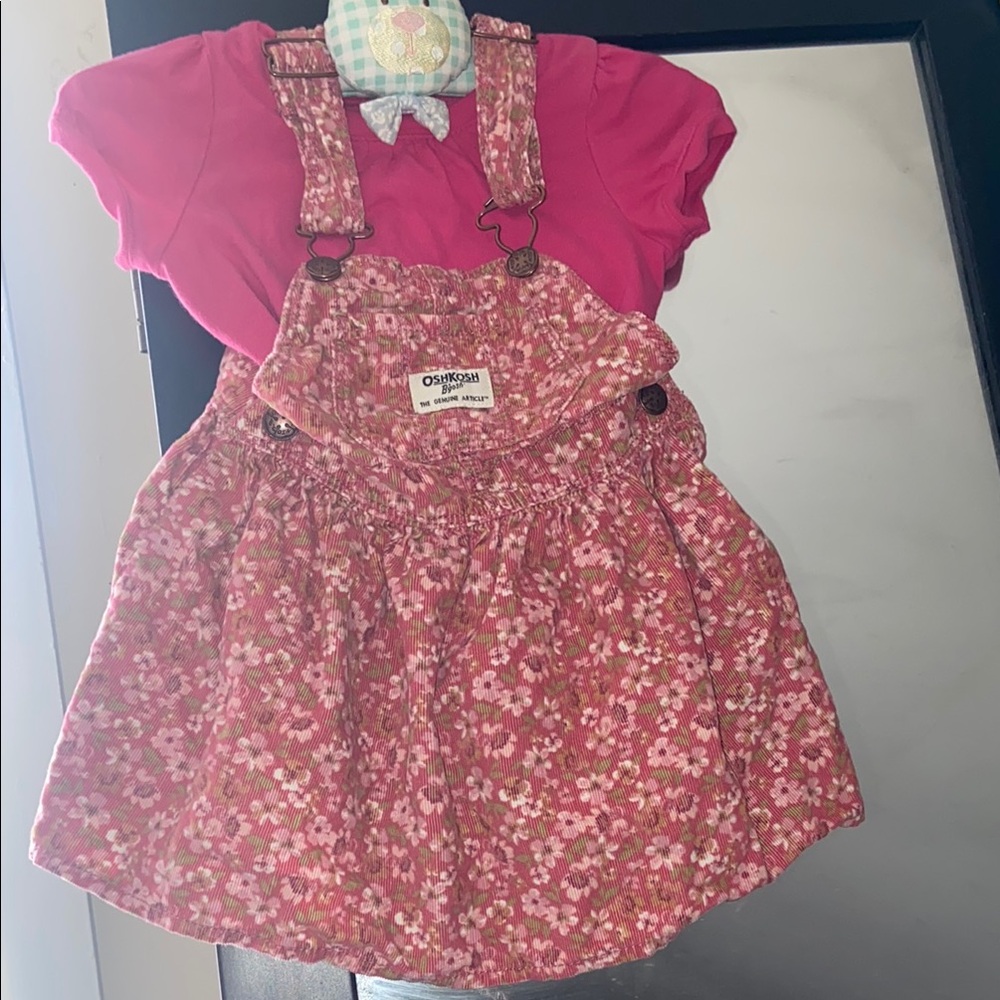 OshKosh B'gosh Pink Floral Jumper Set